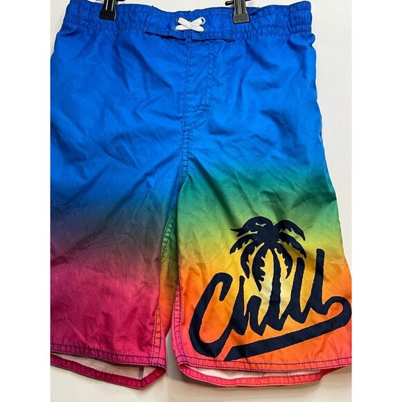 Old Navy swim trunk shorts youth teens XL 14 16 25 x 9 drawstrings chill blue - Picture 7 of 9